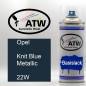 Preview: Opel, Knit Blue Metallic, 22W: 400ml Sprühdose, von ATW Autoteile West.